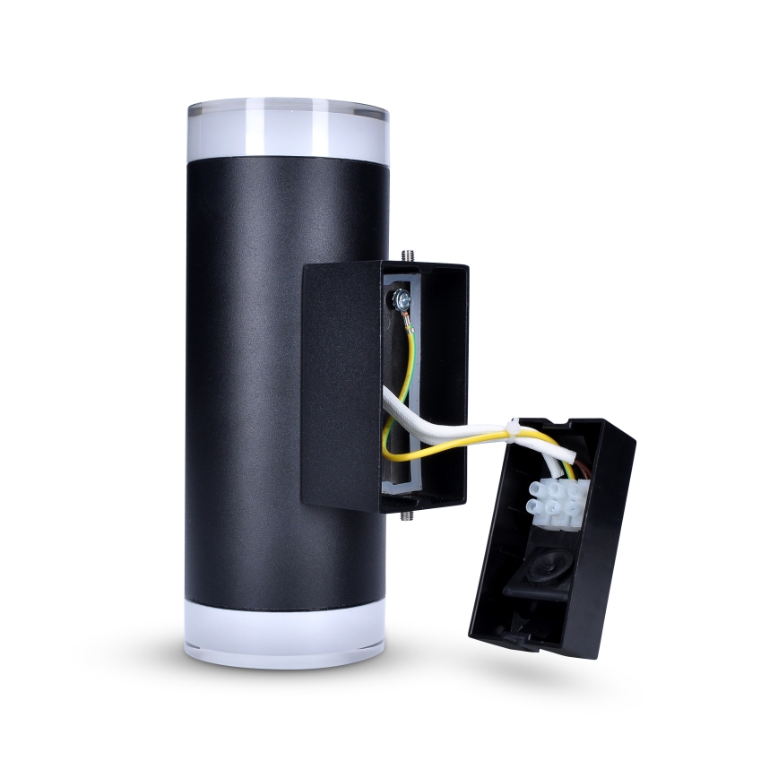 Brilagi - LED RGBW stmievateľné vonkajšie nástenné svietidlo MATERA 2xGU10/6W/230V 3000K IP54 čierna + diaľkové ovládanie