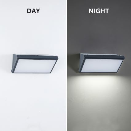 Brilagi - LED RGBW stmievateľné vonkajšie nástenné svietidlo TRIANGLE 1xE27/9W/230V 2700-6500K IP65 antracit
