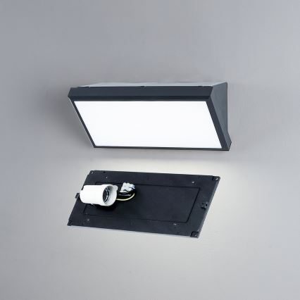 Brilagi - LED RGBW stmievateľné vonkajšie nástenné svietidlo TRIANGLE 1xE27/9W/230V 2700-6500K IP65 antracit