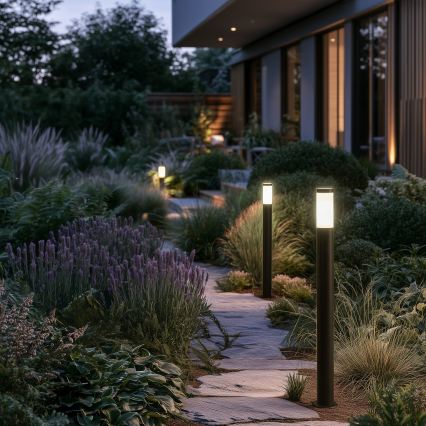 BRILAGI - LED RGBW stmievateľná vonkajšia lampa ELIA 1xE27/6,5W/230V 2700-6500K IP44 Wi-Fi 100 cm antracit