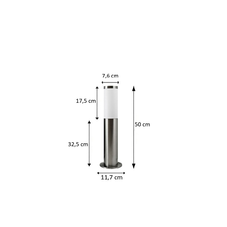 BRILAGI - LED RGBW Stmievateľné vonkajšie svietidlo ELIA 1xE27/6,5W/230V 2700-6500K IP44 Wi-Fi 50 cm matný chróm