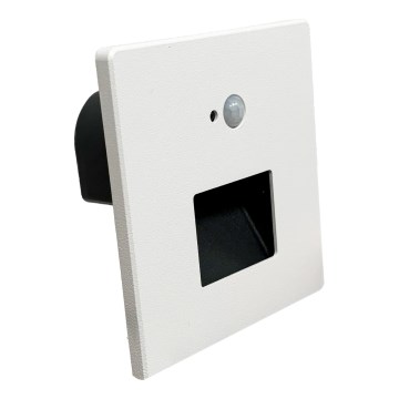 Brilagi - LED schodiskové svietidlo s pohybovým a súmrakovým senzorom JACK LED/3W/230V 3000/4000/6500K IP65 biela