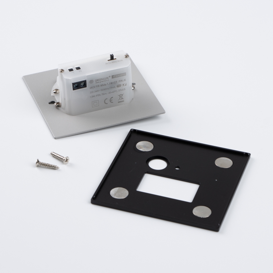 Brilagi - Schodiskové LED svietidlo s pohybovým a súmrakovým senzorom JACK LED/1,5W/230V 3000/4000/6500K čierna