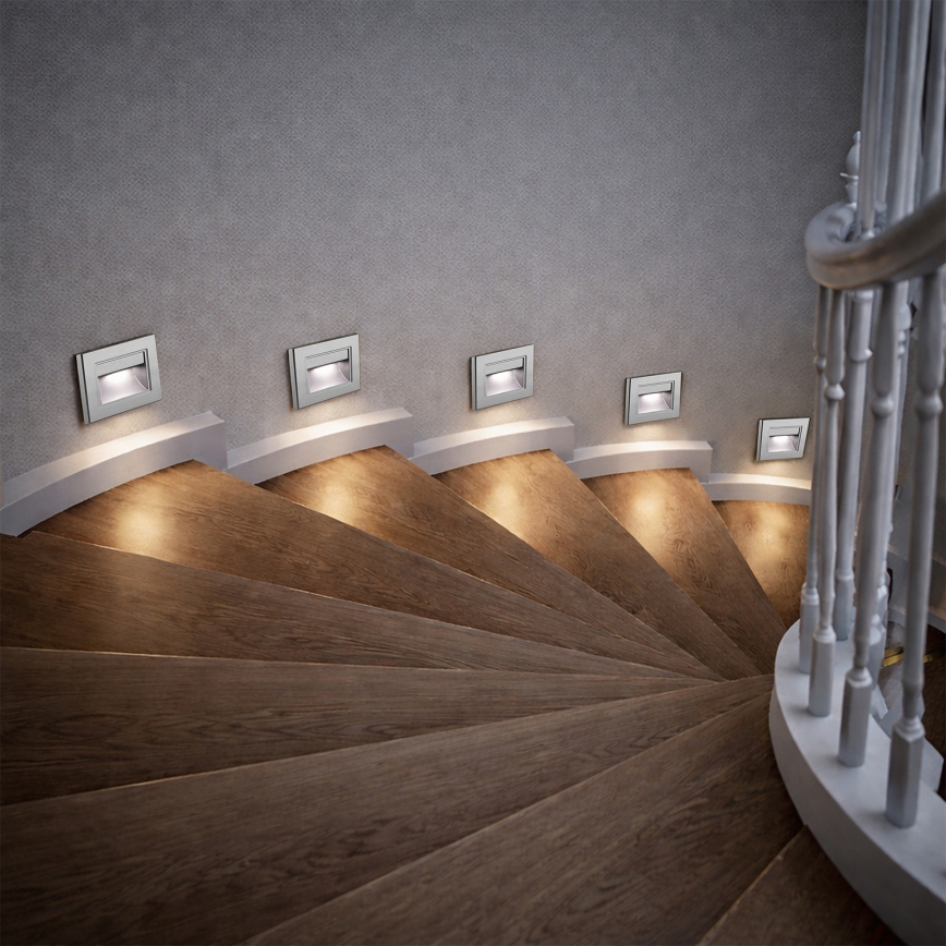 Brilagi - LED schodiskové svietidlo STEP LIGHT LED/1,5W/230V IP44 antracit