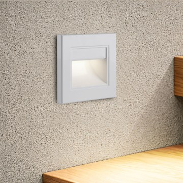 Brilagi - LED schodiskové svietidlo STEP LIGHT LED/1,5W/230V IP44 biele