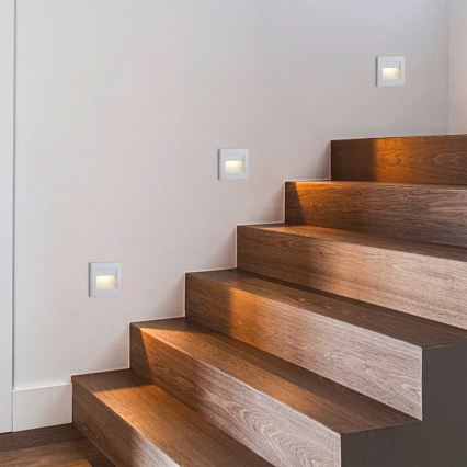 Brilagi - LED schodiskové svietidlo STEP LIGHT LED/1,5W/230V IP44 biele