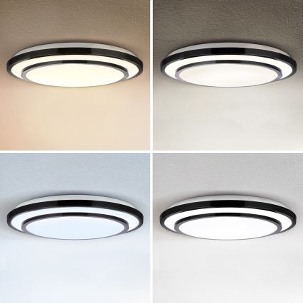 Brilagi - LED Smievateľné stropné svietidlo LUCIANO LED/48W/230V 3000-6500K ø 39 cm čierna + diaľkové ovládanie
