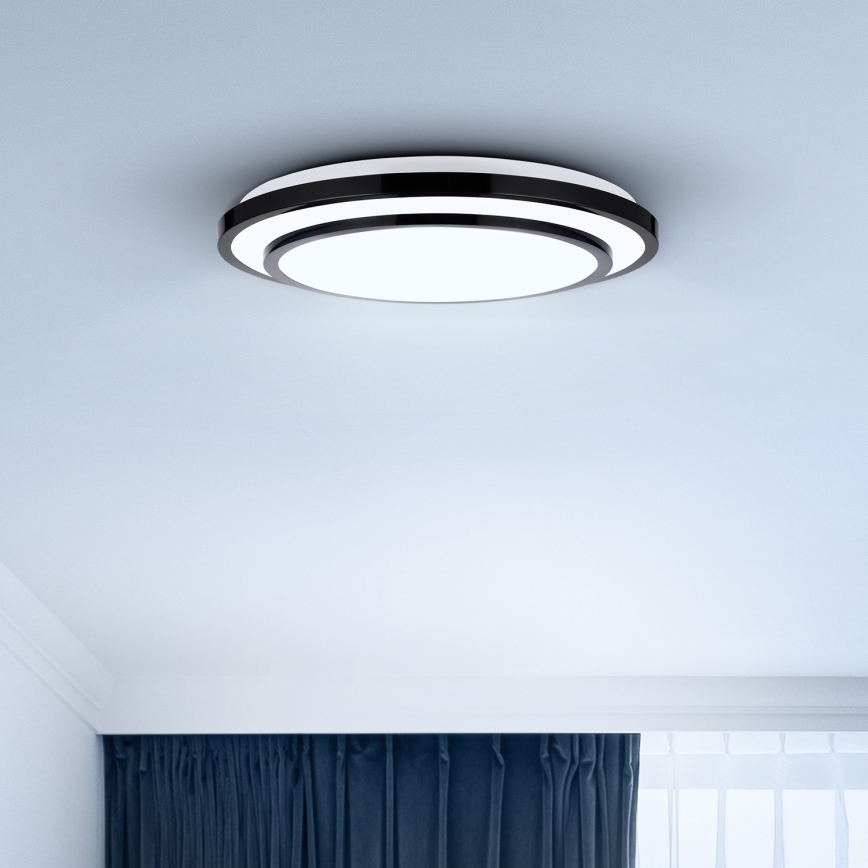 Brilagi - LED Smievateľné stropné svietidlo LUCIANO LED/48W/230V 3000-6500K ø 39 cm čierna + diaľkové ovládanie