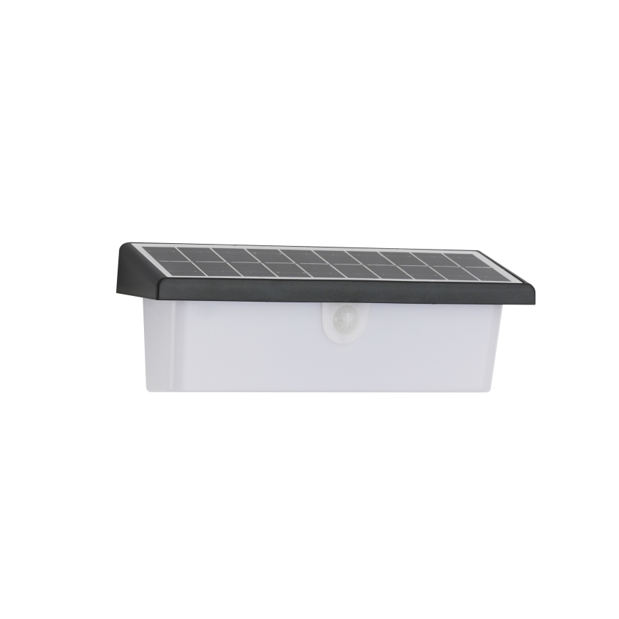 Brilagi - LED Solárne nástenné svietidlo so senzorom SLNKO RAY LED/6W/3,7V 2200 mAh IP44