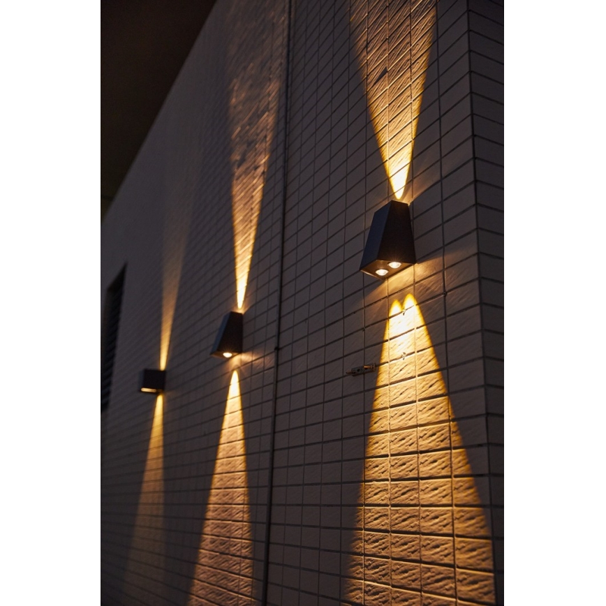 Brilagi - LED Solárne nástenné svietidlo PYRAMID LED/2W/3,2V 1300 mAh IP54