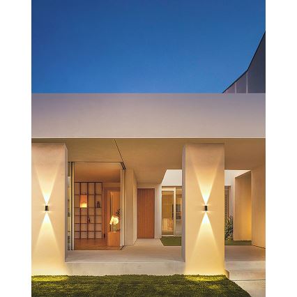 Brilagi - LED Solárne nástenné svietidlo PYRAMID LED/2W/3,2V 1300 mAh IP54