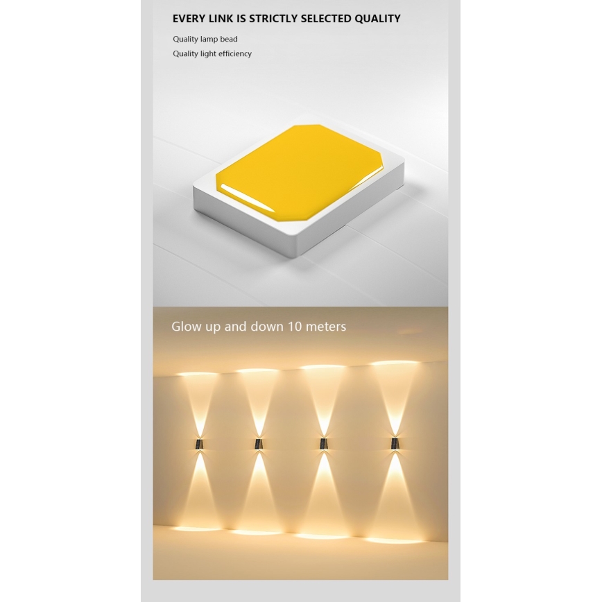 Brilagi - LED Solárne nástenné svietidlo PYRAMID LED/2W/3,2V 1300 mAh IP54