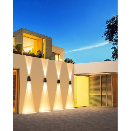 Brilagi - LED Solárne nástenné svietidlo PYRAMID LED/2W/3,2V 1300 mAh IP54