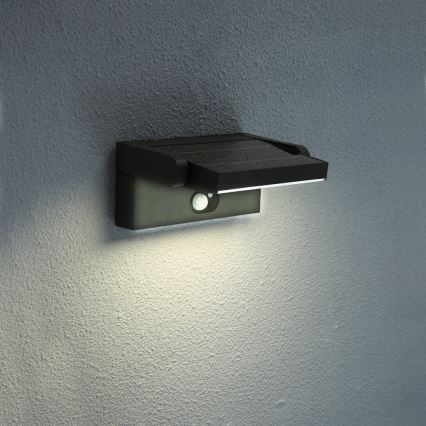 Brilagi - LED Solárne nástenné svietidlo so senzorom pohybu a súmraku ANKLE LED/3,5W/3,7V 2200 mAh IP54