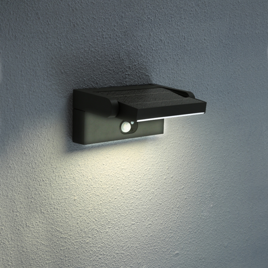 Brilagi - LED Solárne nástenné svietidlo so senzorom pohybu a súmraku ANKLE LED/3,5W/3,7V 2200 mAh IP54