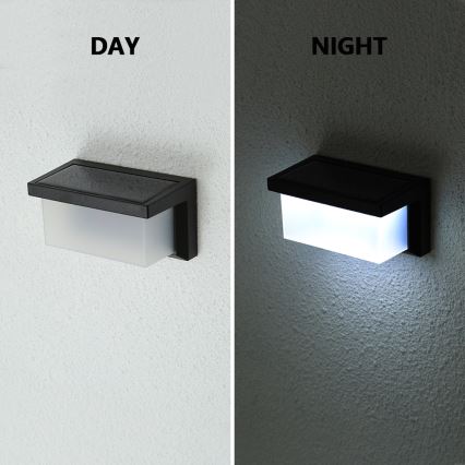 Brilagi - LED Solárne nástenné svietidlo so senzorom pohybu a súmraku BRICK LED/12W/5,5V 1200 mAh IP65