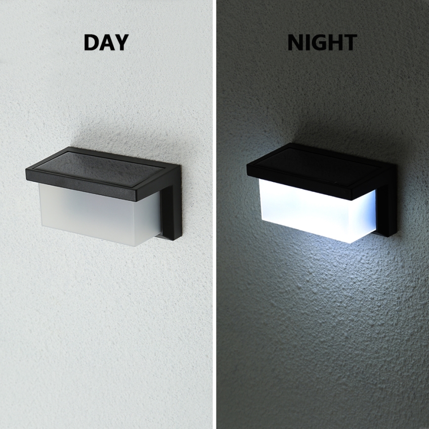 Brilagi - LED Solárne nástenné svietidlo so senzorom pohybu a súmraku BRICK LED/12W/5,5V 1200 mAh IP65