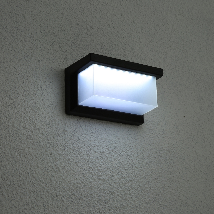Brilagi - LED Solárne nástenné svietidlo so senzorom pohybu a súmraku BRICK LED/12W/5,5V 1200 mAh IP65