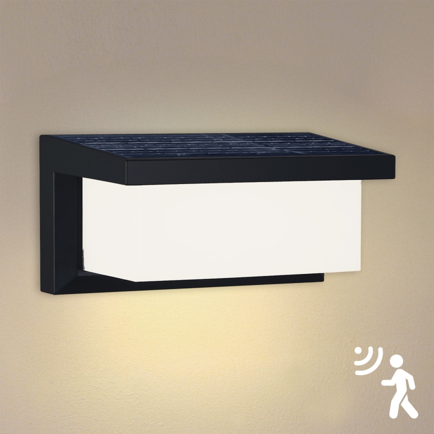Brilagi - LED Solárne nástenné svietidlo so senzorom BRICKY LED/5W/6V 4000 mAh IP65