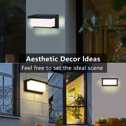 Brilagi - LED Solárne nástenné svietidlo so senzorom BRICKY LED/5W/6V 4000 mAh IP65