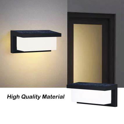 Brilagi - LED Solárne nástenné svietidlo so senzorom BRICKY LED/5W/6V 4000 mAh IP65