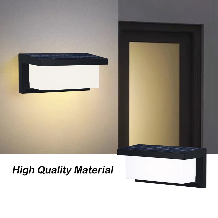 Brilagi - LED Solárne nástenné svietidlo so senzorom BRICKY LED/5W/6V 4000 mAh IP65
