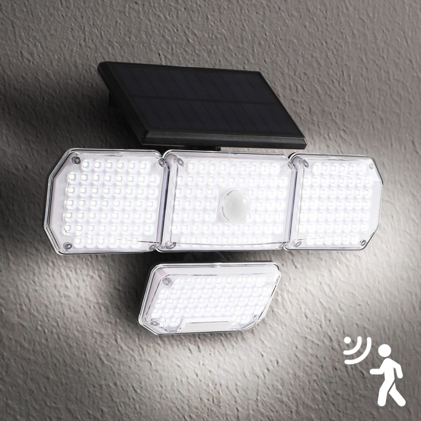 Brilagi - LED Solárne nástenné svietidlo so senzorom pohybu a súmraku WALLIE LED/5W/5,5V 2400 mAh IP65