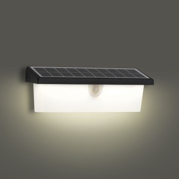 Brilagi - LED Solárne nástenné svietidlo so senzorom SLNKO RAY LED/6W/3,7V 2200 mAh IP44