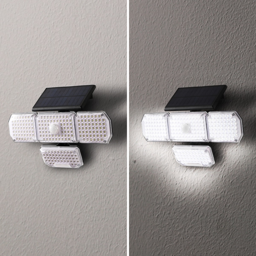 Brilagi - LED Solárne nástenné svietidlo so senzorom pohybu a súmraku WALLIE LED/5W/5,5V 2400 mAh IP65