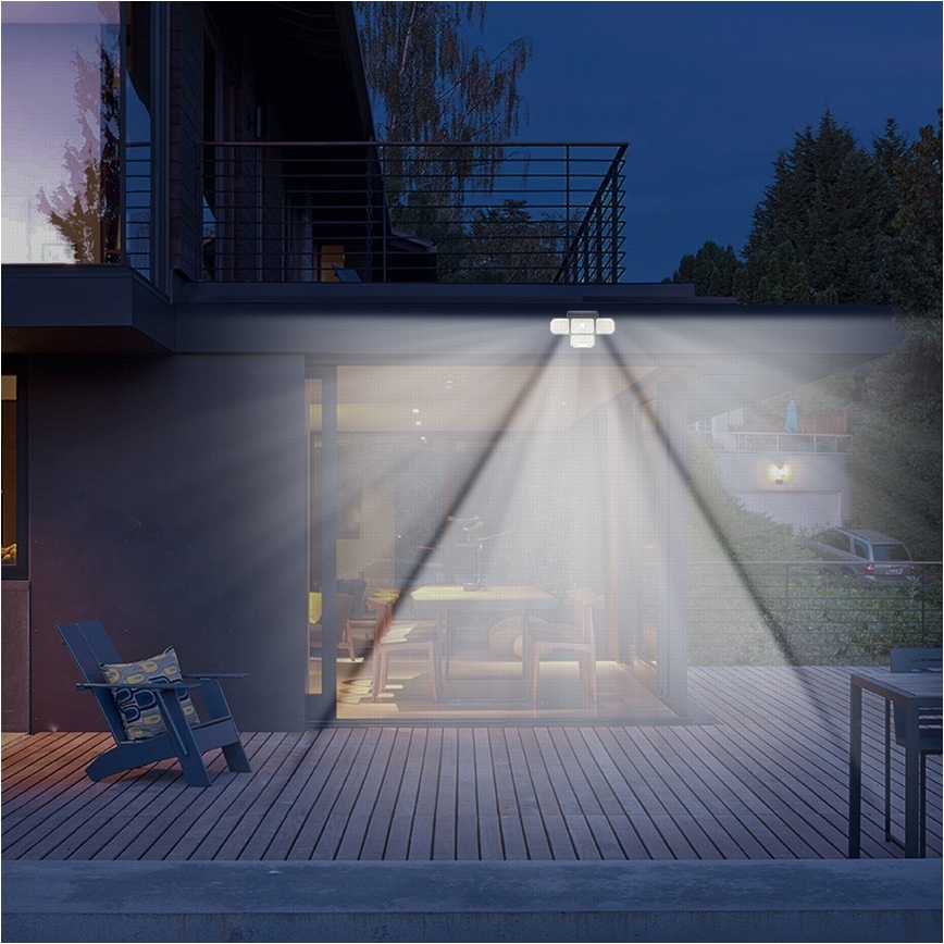 Brilagi - LED Solárne nástenné svietidlo so senzorom pohybu a súmraku WALLIE LED/5W/5,5V 2400 mAh IP65