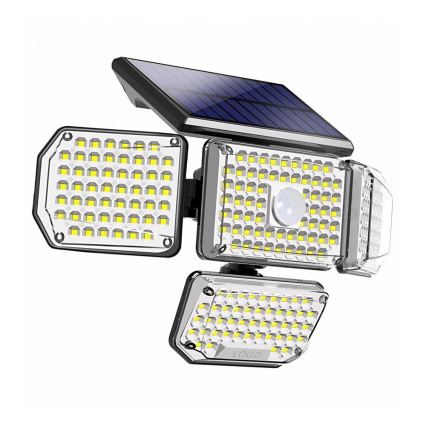 Brilagi - LED Solárne nástenné svietidlo so senzorom pohybu a súmraku WALLIE LED/5W/5,5V 2400 mAh IP65