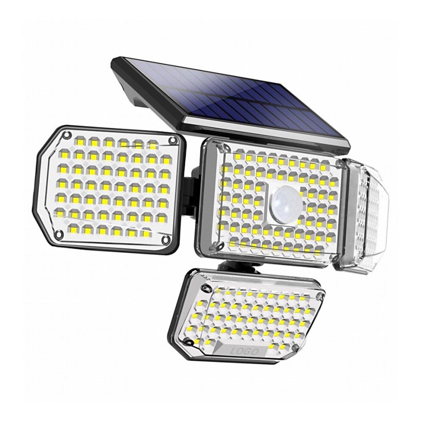 Brilagi - LED Solárne nástenné svietidlo so senzorom pohybu a súmraku WALLIE LED/5W/5,5V 2400 mAh IP65