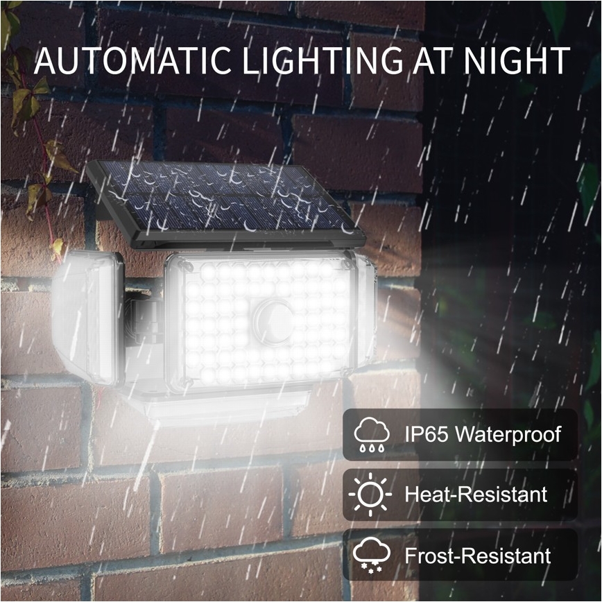 Brilagi - LED Solárne nástenné svietidlo so senzorom pohybu a súmraku WALLIE LED/5W/5,5V 2400 mAh IP65