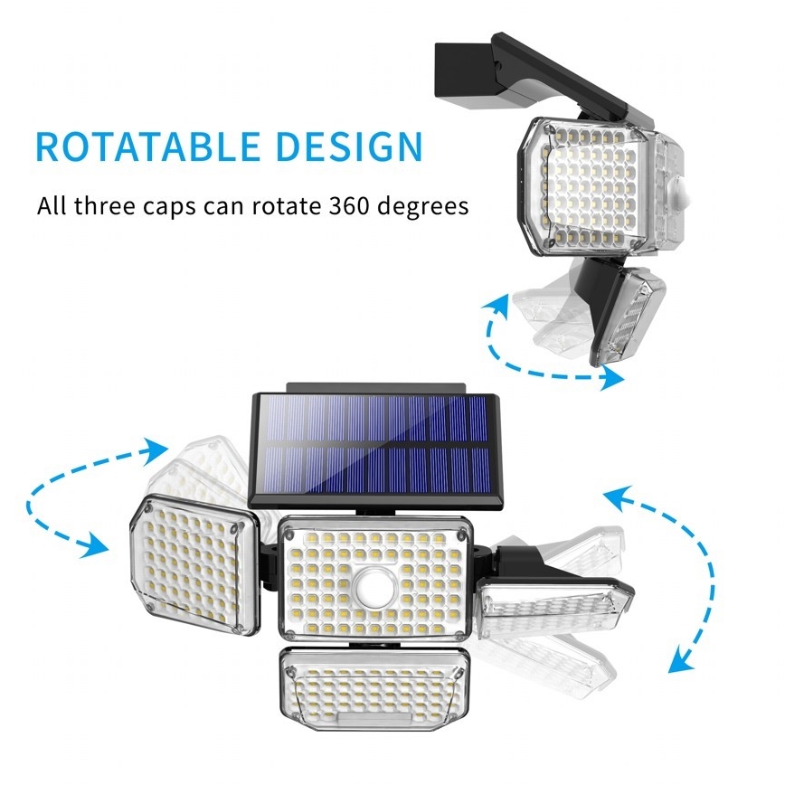 Brilagi - LED Solárne nástenné svietidlo so senzorom pohybu a súmraku WALLIE LED/5W/5,5V 2400 mAh IP65