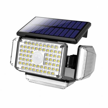 Brilagi - LED Solárne nástenné svietidlo so senzorom pohybu a súmraku WALLIE LED/5W/5,5V 2400 mAh IP65