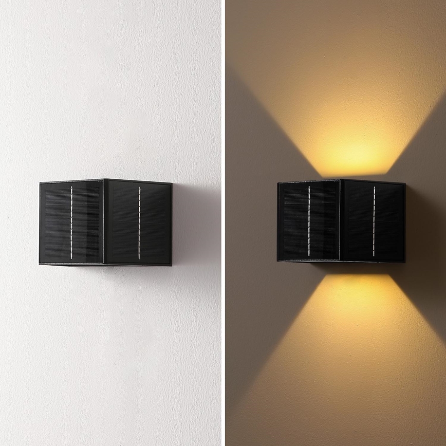Brilagi - LED Solárne nástenné svietidlo SOLAR CUBE LED/2W/3,2V 1300 mAh IP54