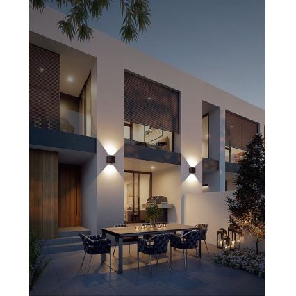 Brilagi - LED Solárne nástenné svietidlo SOLAR CUBE LED/2W/3,2V 1300 mAh IP54