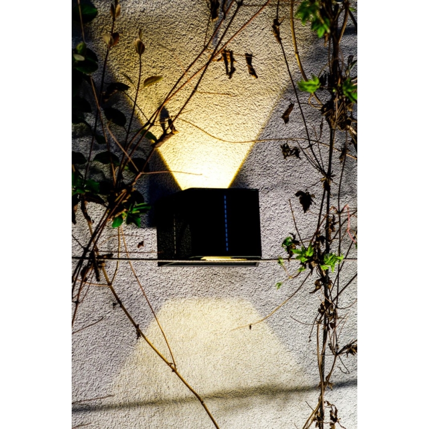 Brilagi - LED Solárne nástenné svietidlo SOLAR CUBE LED/2W/3,2V 1300 mAh IP54