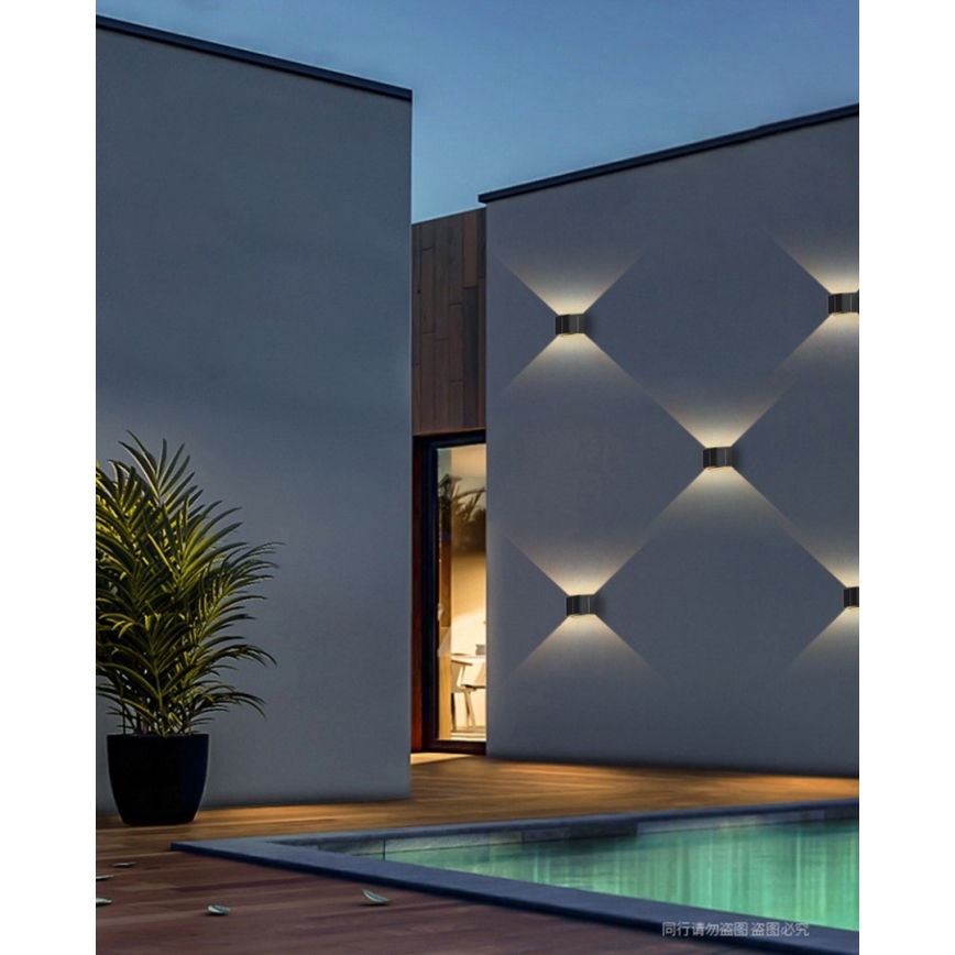 Brilagi - LED Solárne nástenné svietidlo SOLAR CUBE LED/2W/3,2V 1300 mAh IP54