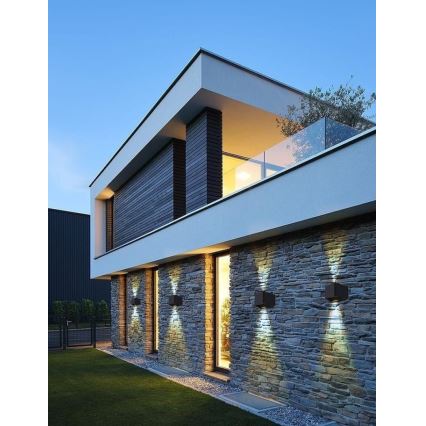 Brilagi - LED Solárne nástenné svietidlo SOLAR CUBE LED/2W/3,2V 1300 mAh IP54
