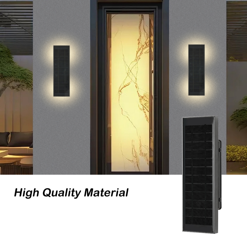 BRILAGI - LED stmievateľné solárne nástenné svietidlo SUN LED/2,5W/3,7V 30 cm 2000 mAh IP44