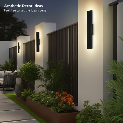 Brilagi - LED stmievateľné solárne nástenné svietidlo SUN LED/4W/230V 60 cm 4000 mAh IP44