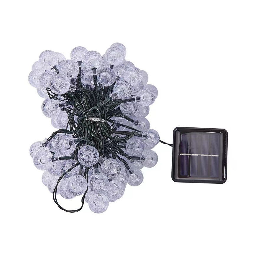 BRILAGI - LED solárny dekoratívny reťazec BUBBLE 200xLED/8 funkcií 20 m IP65 teplá biela 800 mAh