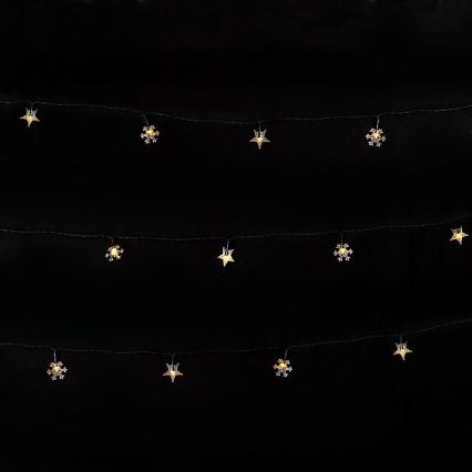BRILAGI - LED solárny vianočný reťaz 50xLED/8 funkcií 12m 800 mAh IP65 teplá biela