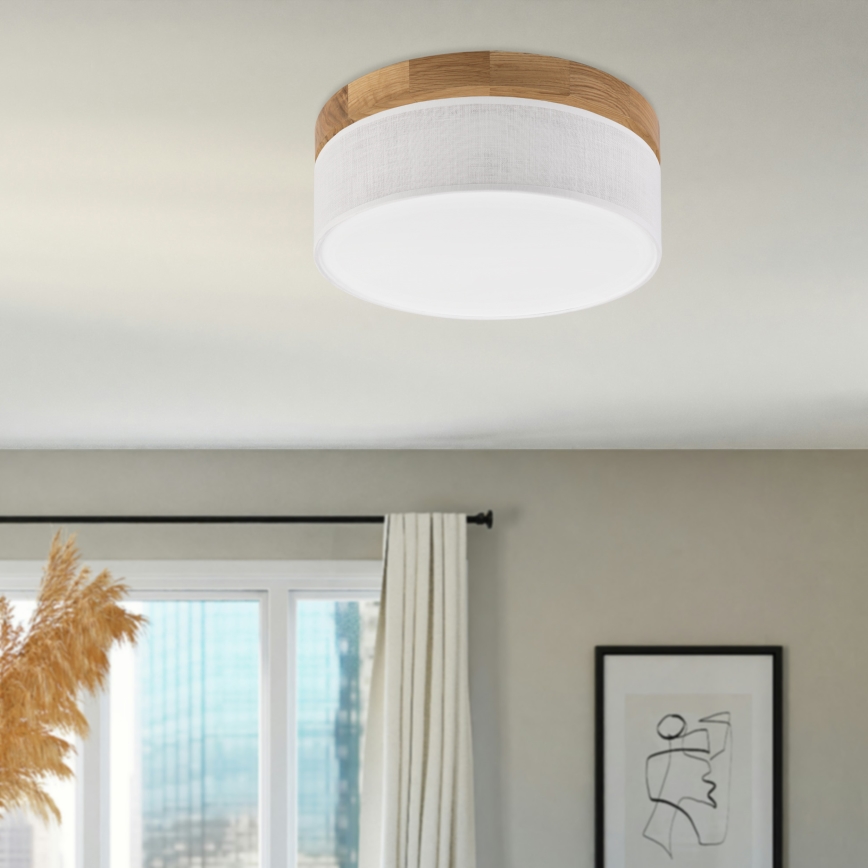 Brilagi - LED Стельове світло BELLADONNA LED/20W/230V діам. 30 см біле/дуб