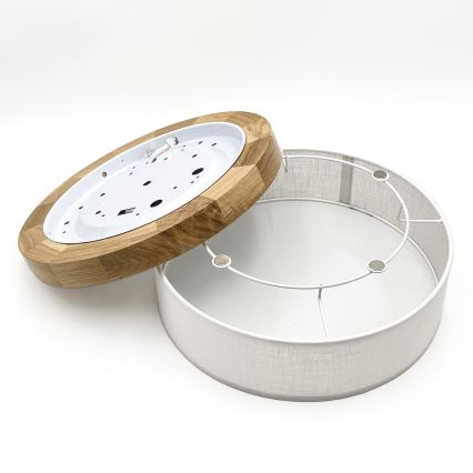 Brilagi - LED Стельове світло BELLADONNA LED/20W/230V діам. 30 см біле/дуб
