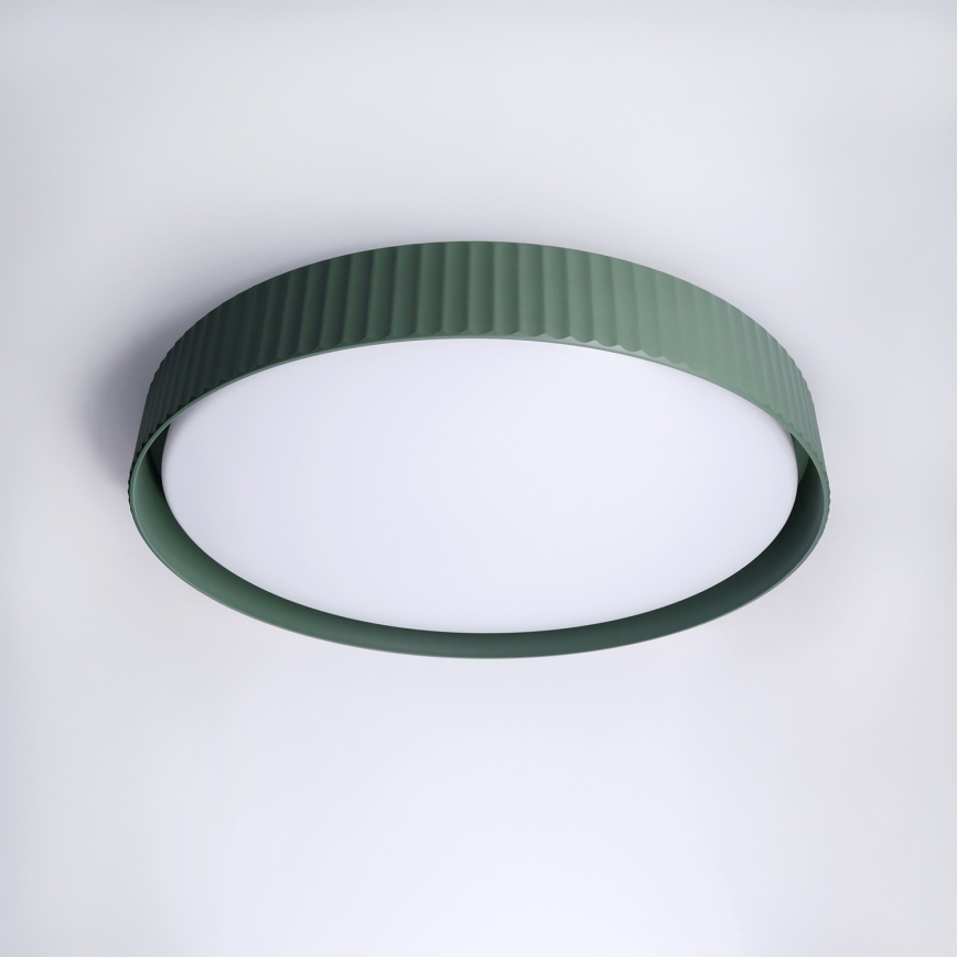 Brilagi - LED stmievateľné stropné svietidlo LUCIA LED/60W/230V 3000-6500K pr. 59 cm zelené + diaľkové ovládanie