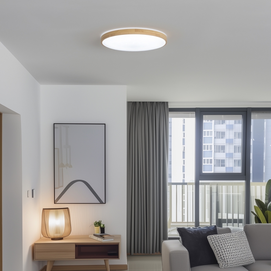 Brilagi - LED stmievateľné stropné svietidlo PINE LED/60W/230V priemer 52 cm 3000-6500K + diaľkové ovládanie