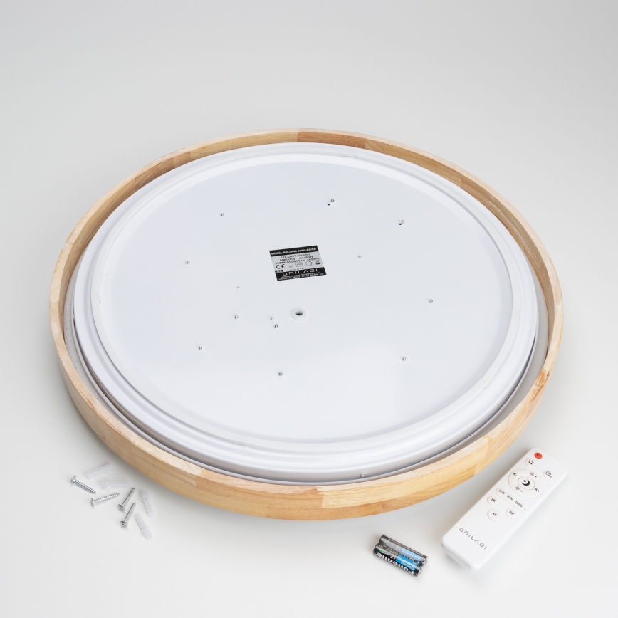 Brilagi - LED stmievateľné stropné svietidlo PINE LED/60W/230V priemer 52 cm 3000-6500K + diaľkové ovládanie