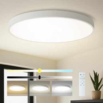 Brilagi - LED Stlmiteľné stropné svietidlo POOL SMART LED/180W/230V 3000-6000K pr. 120 cm Wi-Fi Tuya biela + diaľkové ovládanie